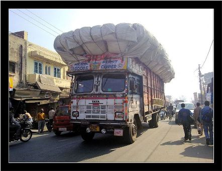 overloaded truck rim