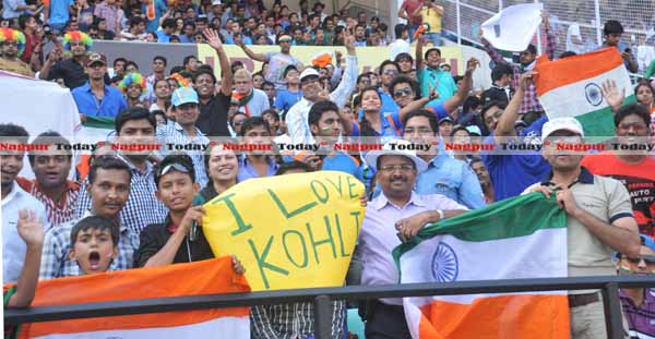 ‘Stands’ Up for India Crowd could not help themselves control over their excitement that grew up with every ball thrown and every shot hit. 