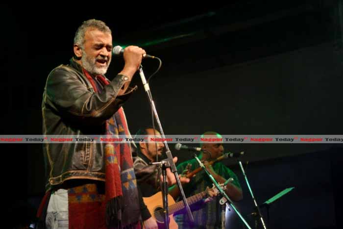 Lucky Ali while lost in his musical notes