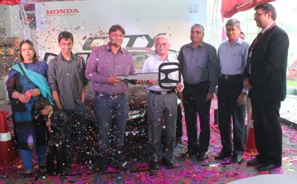 The winner of first All New Honda City in Nagpur
