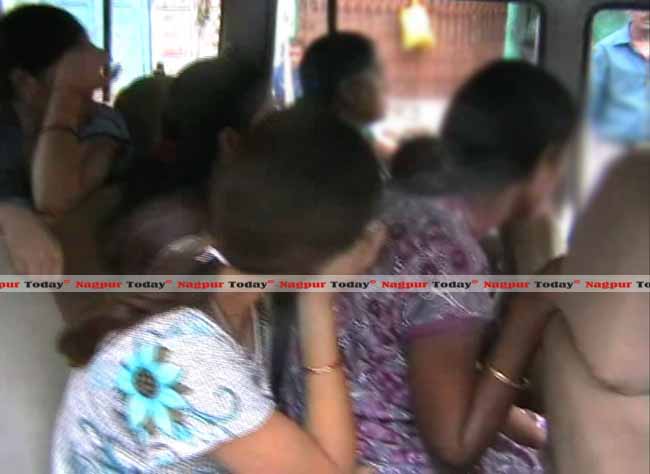 File Photo of Girls Rescued in Nagpur from Ganga Jamuna today