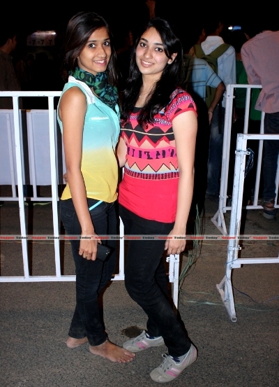 Neha & Isha, the energetic performers from the mob at the Ramdeobaba College of Engineering Annual Fest Pratishruti!