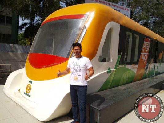 Actor Swapnil Joshi in Nagpur, Majhi Metro