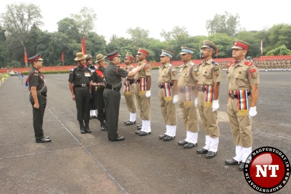 Passing out parade at NCC Officers Training Academy, Kamptee