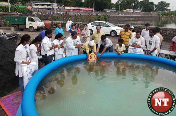 Ganesh Immersion artificial tank