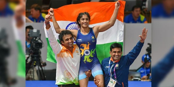 Wrestler Vinesh bags historic GOLD at Asian Games