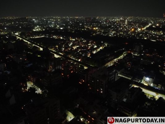 In Pic: Nagpur Turns Off Lights, Puts Out Diyas - Nagpur Today : Nagpur 