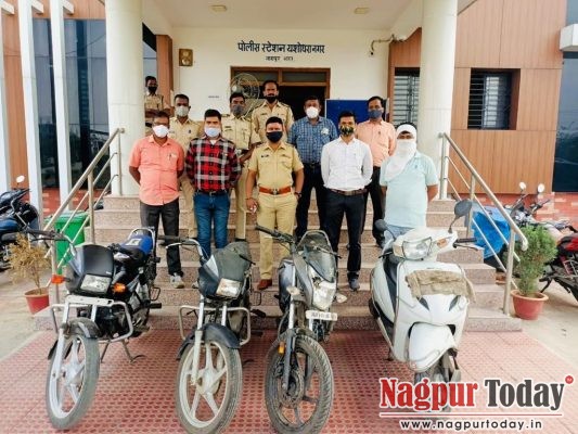 Yashodhara Nagar cops arrest vehicle lifter, recover four vehicles