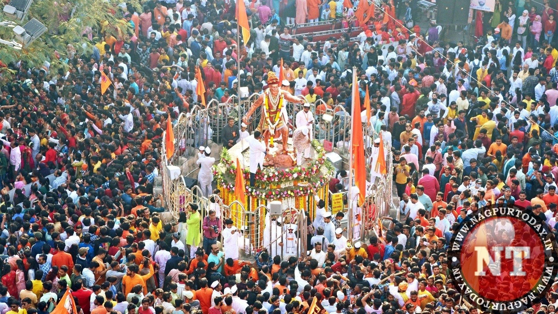 Chhatrapati Shivaji Jayanti celebrated by various organisations in Nagpur