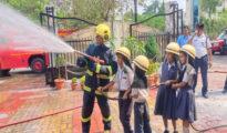 Nagpur Fire Department conducts emergency lessons for Bhavan’s students