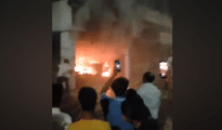 Video: Couple, two kids rescued as fire breaks out in building in Nandanvan