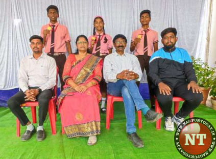 Chandrapur school students shine at wrestling contest