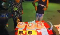 Video : Minor boy celebrates B’day on road, cuts cakes with sword at Gaddigodam