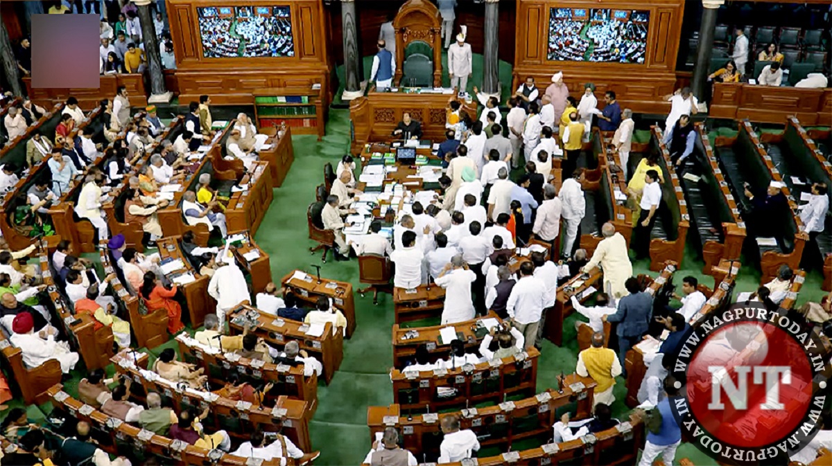 2 People From Visitors Gallery Jump Into Lok Sabha