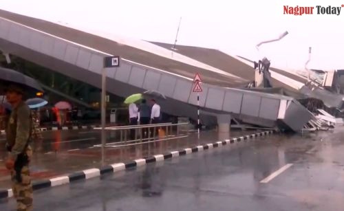 Video: Delhi Airport Terminal 1 Stops Ops After Roof Collapses, 1 Dead, 5 Injured