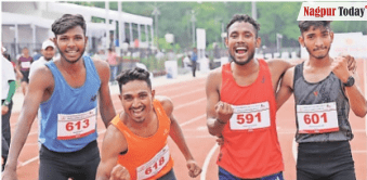 Golden feat by Nagpur relay team in State Athletics Championships