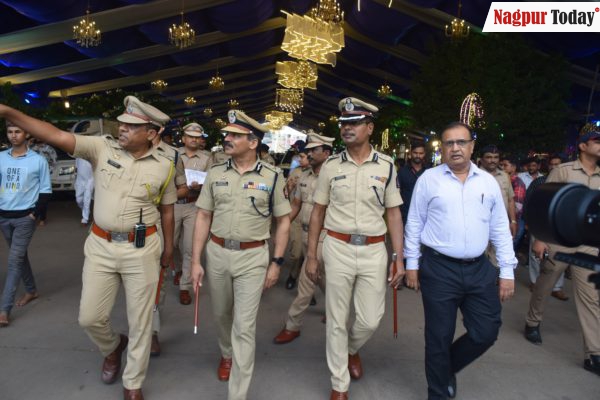 Nagpur Police Commissioner Reviews Security for 102nd Urs of Hazrat Baba Tajuddin