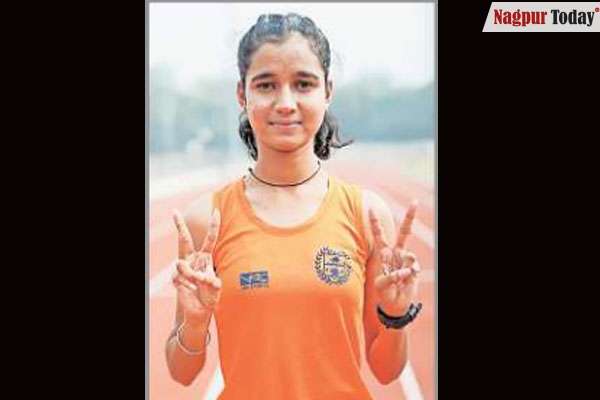 Nagpur’s Mitali wins gold medal in State Junior Athletics Championship