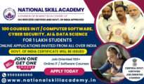 Good News: Govt. Of India Certified 100 It /computer Software & Ai Skill Courses For 1,00,000 Students  Online Applications Invited From All OverY1iy/></a>
                       
            <div class=