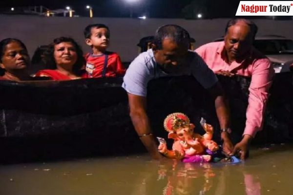 Divine feat: Record 1,65,505 Ganesh idols immersed in 419 artificial tanks in Nagpur