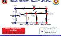 Diwali Traffic Restrictions Begin Today in Nagpur’s Itwari Market