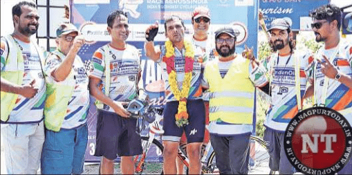 Nagpur’s ultracyclist Samarth defends solo title in Race Across India