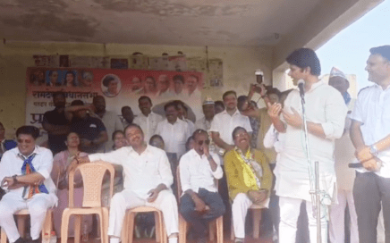 Congress leaders campaign for independent candidate Rajendra Mulak in Ramtek