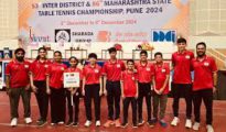 Nagpur District Men’s Table Tennis Team Creates History with Silver at State Championship