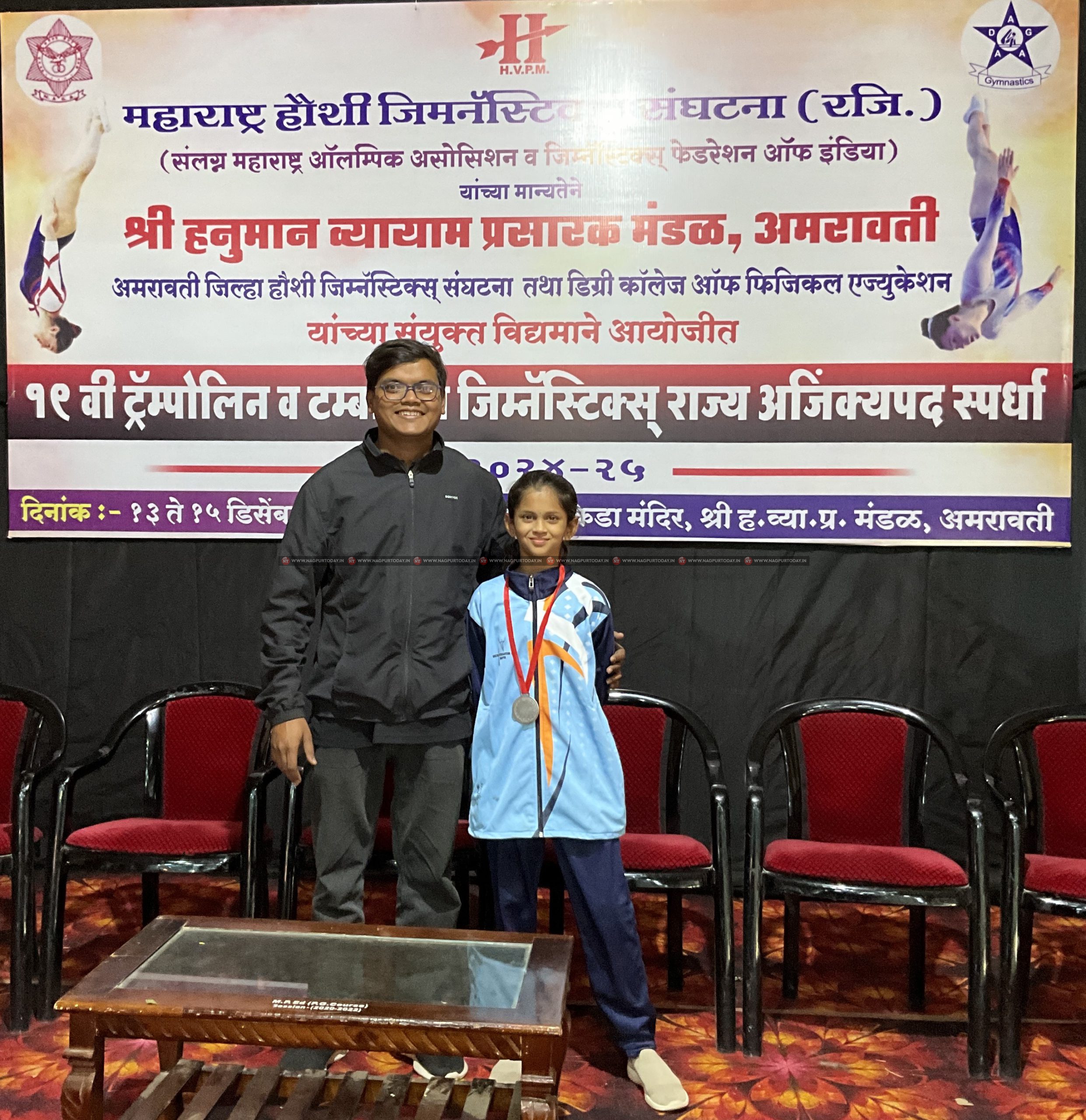 Nagpur gymnast Rahinya bags silver medal at State Championship