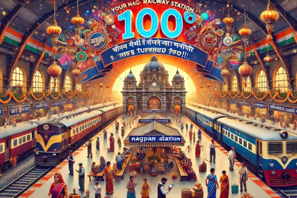 यात्रीगण कृपया ध्यान दें: Your Nagpur Railway Station has turned 100!!