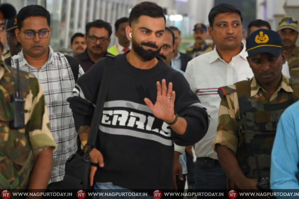 Indian Cricket Stars Arrive in Nagpur for First ODI Against England