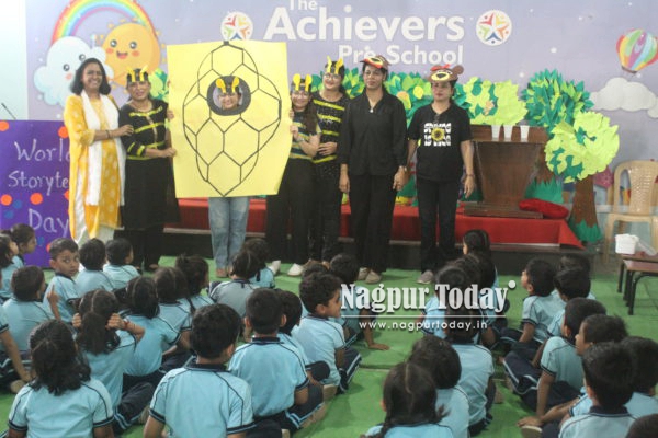 Achievers School, Manish Nagar, Inspires Young Minds with a Moral Tale on World Storytelling Day