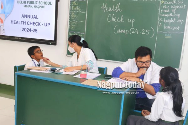 Free Health Check-Up Camp Organized at  DPS MIHAN for Students’ Well-Being