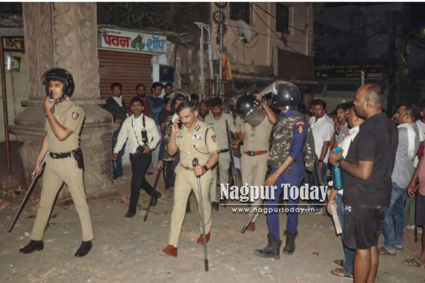 Nagpur Police Stands Firm, Prevents Violence from Escalating